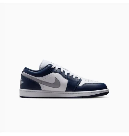 Кроссовки мужские Air Jordan 1 Low Midnight Navy Blue/White 553558-141