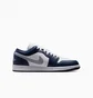 Кроссовки мужские Air Jordan 1 Low Midnight Navy Blue/White 553558-141