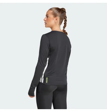 Лонгслив женский Adidas Adizero Running Black JD3614