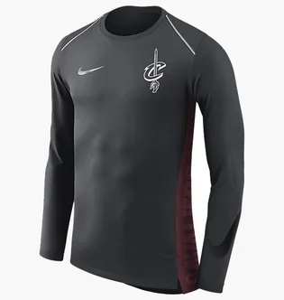 Лонгслив мужской Nike Cleveland Cavaliers Hyper Elite MenS Long-Sleeve Nba Top Black 908031-014