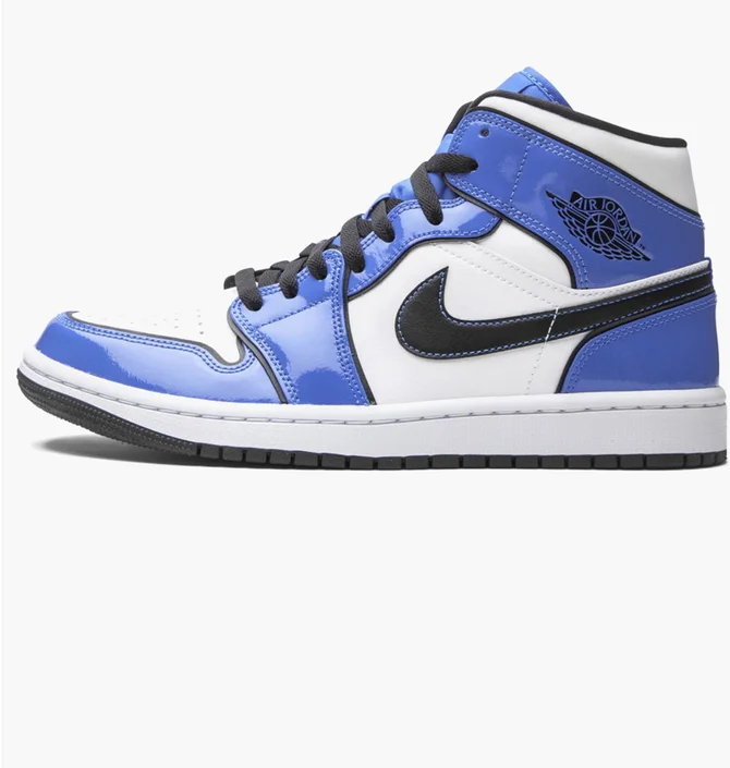Кроссовки мужские Air Jordan 1 Mid Se White/Blue DD6834-402