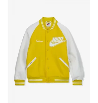 Бомбер мужской Nike X Nigo Nrg Varsity Jacket Yellow/White FV5670-735