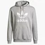 Худи мужское Adidas Adicolor Classics Trefoil Hoodie Grey H06669