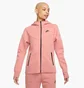Женская толстовка Nike Sportswear Tech Fleece Windrunner WomenS Full-Zip Hoodie Pink FB8338-618