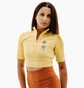 Топ женский Nike W Nsw Top Ss Rib Su Yellow FJ5253-700