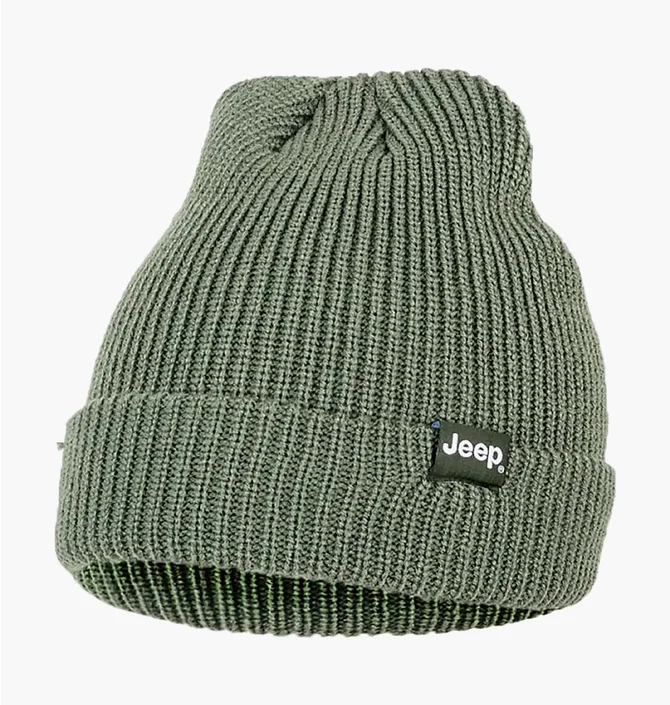 Шапка унисекс Jeep Ribbed Tricot Hat With Cuff J22W Green O102600-E845