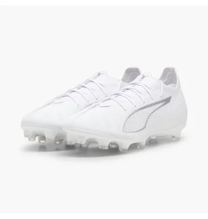 Бутсы унисекс Puma Ultra 5 Pro Fg/Ag White 107685-04