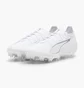 Бутсы унисекс Puma Ultra 5 Pro Fg/Ag White 107685-04