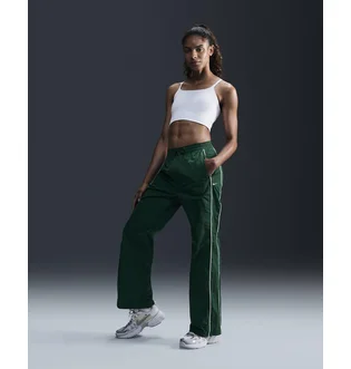 Штани жіночі Nike Windrunner High-Waisted Woven Open-Hem Pants Green FV7655-300