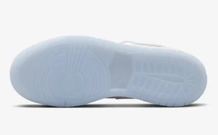 Кроссовки детские Air Jordan 1 Low White Ice Blue Glitter Swoosh White FQ9112-100