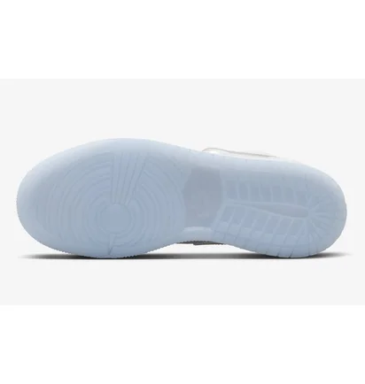 Кросівки дитячі Air Jordan 1 Low White Ice Blue Glitter Swoosh White FQ9112-100