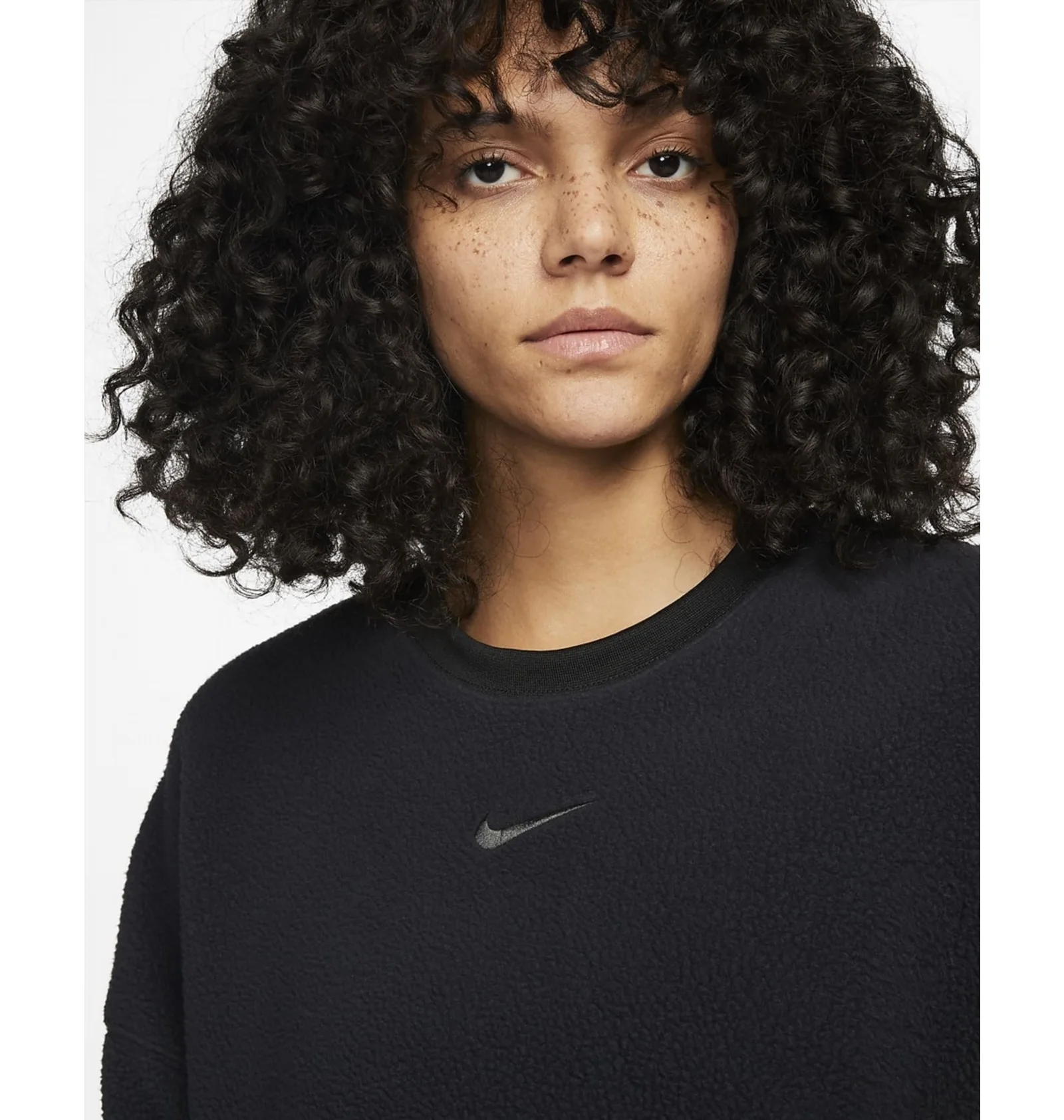 ᐉ Свитшот женский Nike Plush Crop Sweater Black Dq6844-010