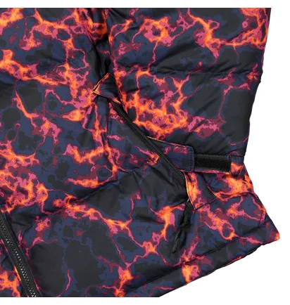 Пуховик унісекс The North Face 1996 Retro Nuptse Marble Camo Print Black/Orange NF0A5IX429K