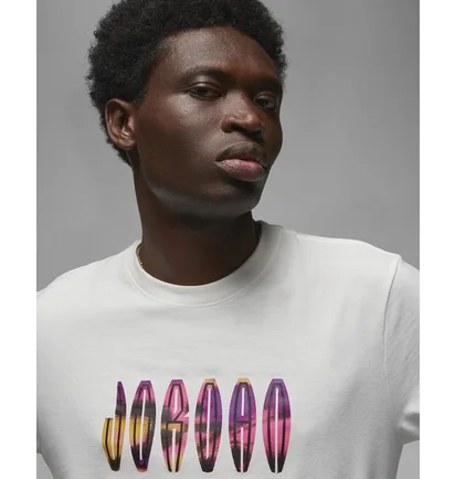 Футболка мужская Air Jordan Flight Mvp Wordmark Logo Graphic T-Shirt White Dq7366-134
