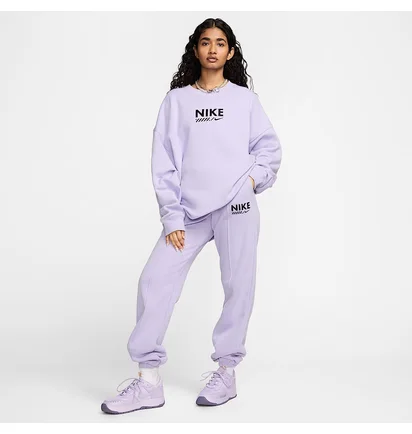 Спортивний костюм жіночий Nike Nsw Flc Os Crew Violet HM4318-515__HM4319-515