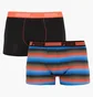Трусы мужские Puma Worldhood Stripe Trunk Black/Multi (2 шт) 501004001-030