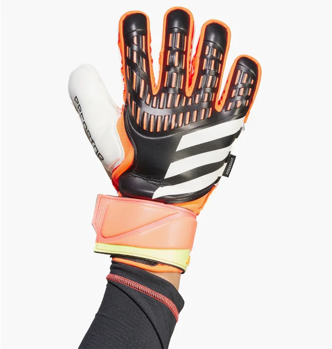 Перчатки вратарские унисекс Adidas Predator Mtc Fs Black/Orange IQ4037