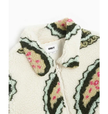 Кофта мужская OBEY Clothing Paisley Fleece Jacket Beige 121800550-UBL
