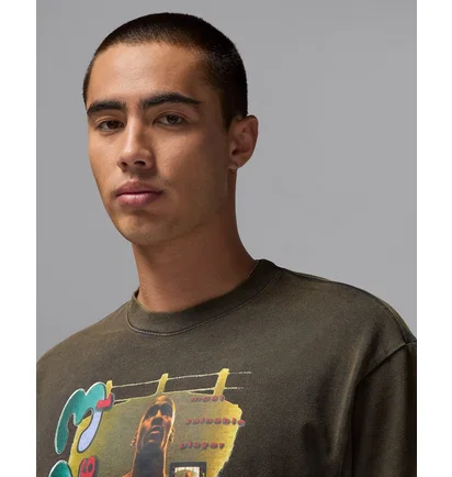 Футболка мужская Nike Brand Mj23 Ss Crew Olive FZ1991-045