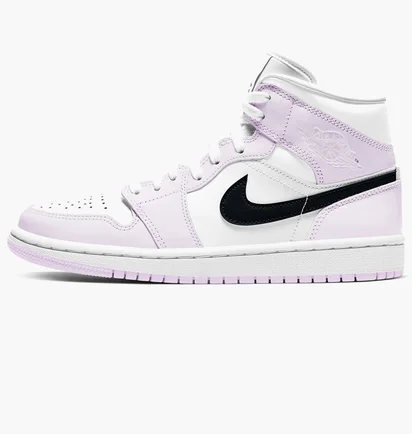 Кроссовки женские Air Jordan 1 Mid Barely Rose White/Pink Bq6472-500