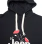 Худи женское Jeep Hooded Oversize Sweatshirt Botanical Print Black O102606-B000