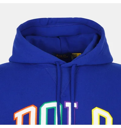 Худи мужское Ralph Lauren Fleece Logo Hoodie Blue 710890190003