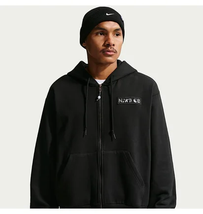 Толстовка мужская Nike Sb Fleece Full-Zip Skate Black IF0657-010