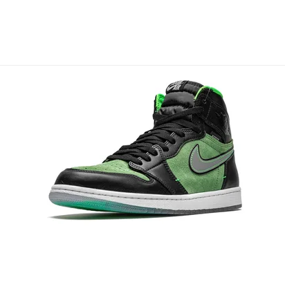 Кроссовки мужские Air Jordan 1 Retro High Zoom Black/Green CK6637-002