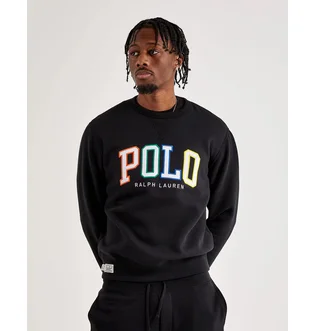 Світшот чоловічий Ralph Lauren Polo Rl Fleece Logo Sweatshirt Black 710890191001