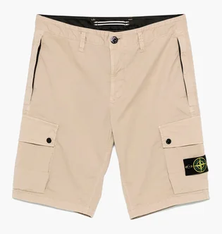 Шорты мужские Stone Island Bermuda With Badge Beige K1S15L100011-S0010-V009A