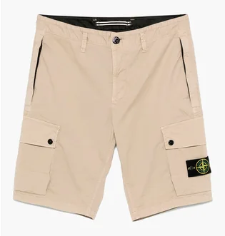 Шорти чоловічі Stone Island Bermuda With Badge Beige K1S15L100011-S0010-V009A