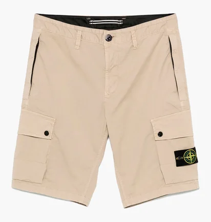 Шорты мужские Stone Island Bermuda With Badge Beige K1S15L100011-S0010-V009A