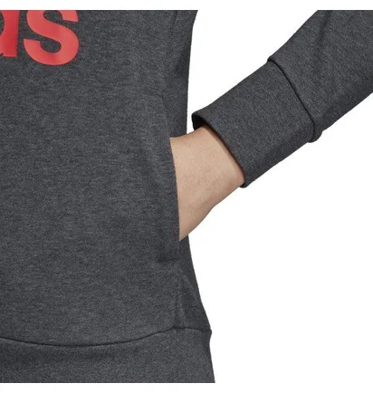 Худи женское Adidas Essentials Linear Over Head Hoodie Grey CF8805