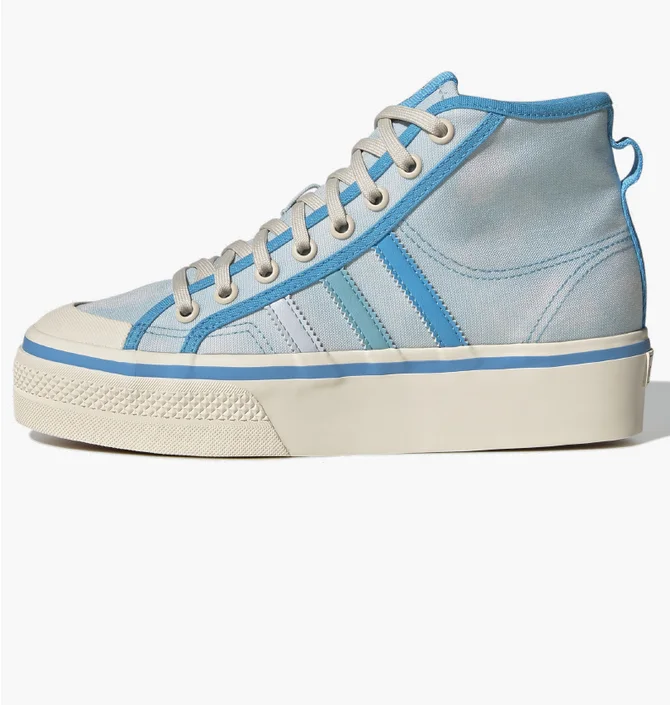 ᐉ Кросівки жіночі Adidas Nizza Platform Mid Shoes Light Blue