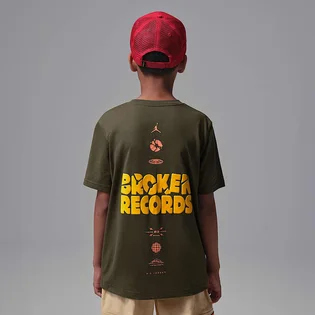 Футболка детская Air Jordan Jdb Mj Broken Records Green 95F628-F84