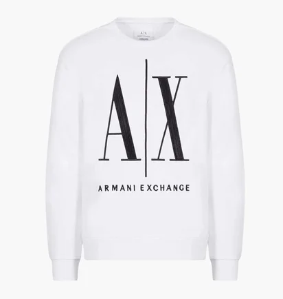 Свитшот мужской Armani Exchange White 8NZMPA-ZJ1ZZ-1100