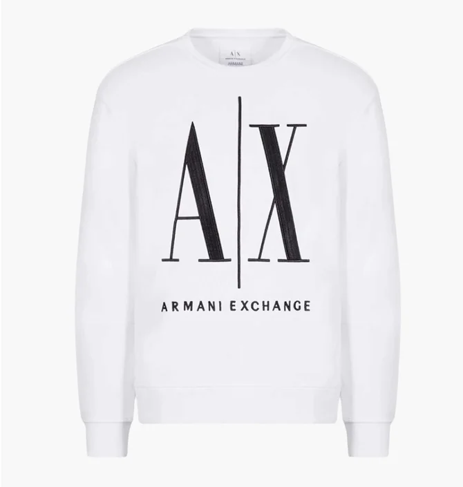 Свитшот мужской Armani Exchange White 8NZMPA-ZJ1ZZ-1100