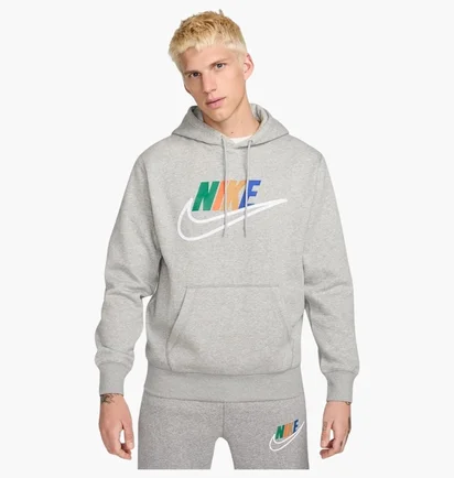 Худи мужское Nike Club MenS Fleece Hoodie Grey FZ0772-063