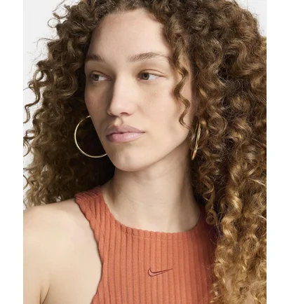 Платье женское Nike Sportswear Chill Rib Slim Sleeveless Midi Dress Orange FN3679-825
