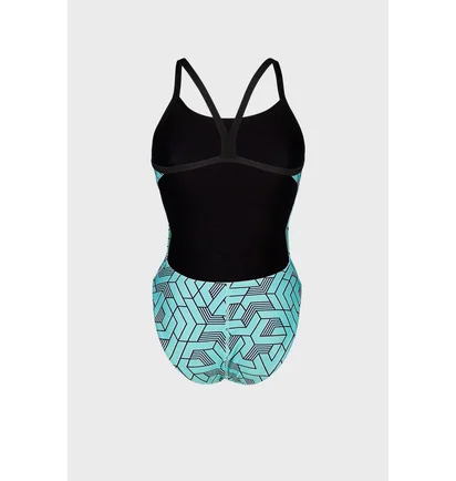 Купальник женский Arena Escape Swimsuit Challenge Back 44 Turquoise 007739-580