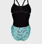 Купальник женский Arena Escape Swimsuit Challenge Back 44 Turquoise 007739-580