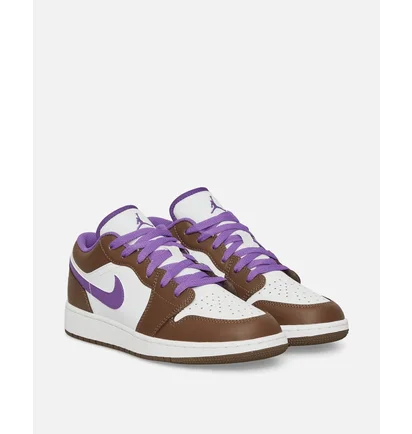 Кросівки дитячі Nike Air Jordan 1 Low Se (Gs) Sneakers Brown/White 553560-215