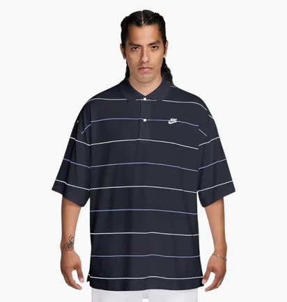 Поло чоловіче Nike Club Os Stripe Black IF0736-451