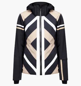 Куртка жіноча Cmp Jacket Zip Hood Black/Beige 32W0256-04Um