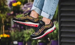 Кроссовки женские Nike Air Max 97 Se Floral Black/Yellow Bv0129-001