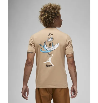 Футболка чоловіча Air Jordan T-Shirt Brand Beige FB7468-200
