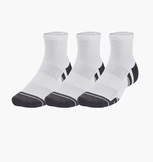 Шкарпетки унісекс Under Armour Performance Tech Qtr White/Black (3 пари) 1379510-100