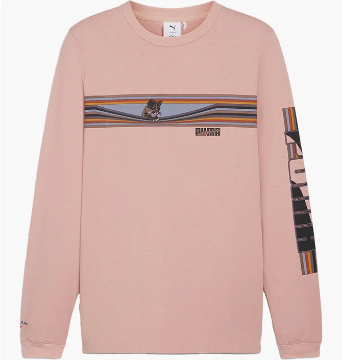 Лонгслів чоловічий Puma Graphic Long Sleeve X Noah Pink 623862-63