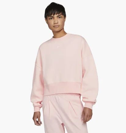 Світшот жіночий Nike Womens Oversized Fleece Crew Sweatshirt Peach Dj7665-610