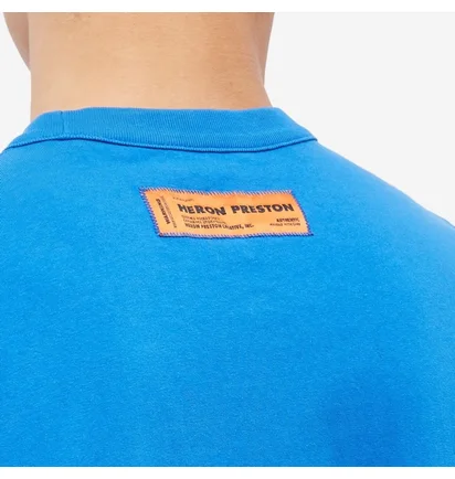 Футболка чоловіча Heron Preston Censored Tee Blue HMAA032S23JER0024540